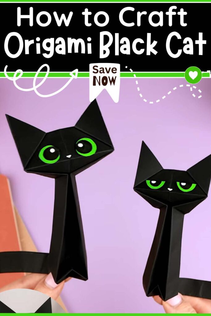 Origami Black Cat Craft