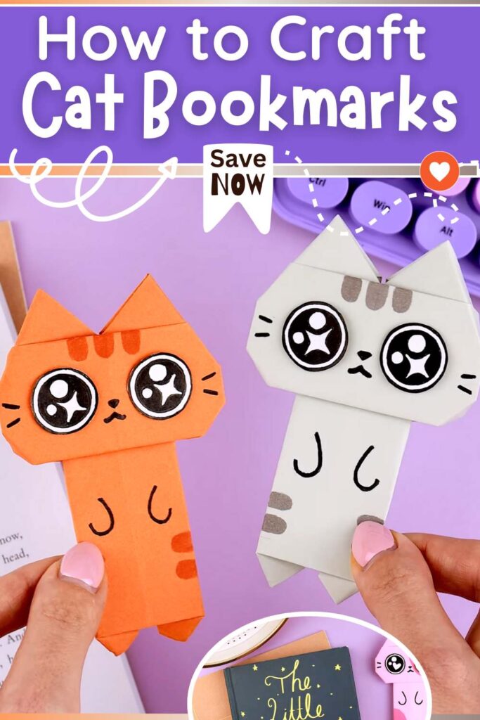 Origami Kawaii Cat Bookmark