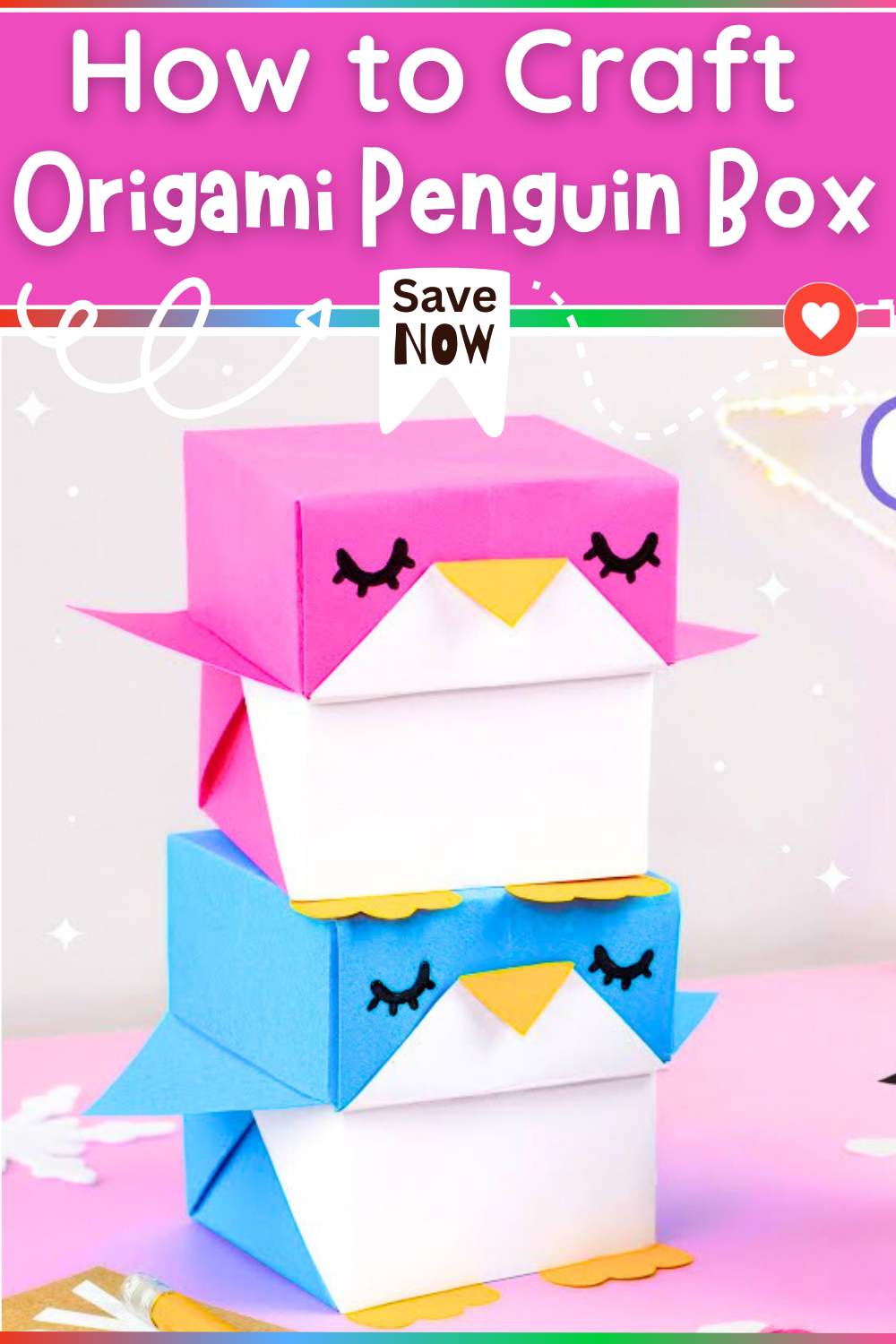 Origami Penguin Box DIY Paper Craft Ideas