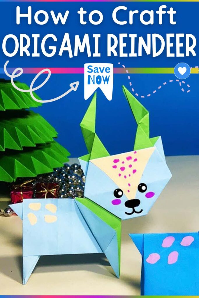Origami Reindeer Christmas Craft