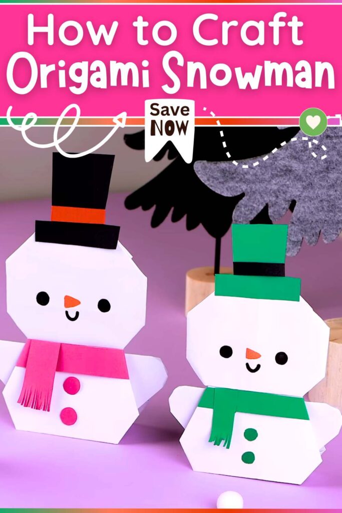 Origami Snowman Decoration