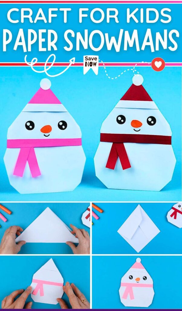 CRAFT FOR KIDS PAPER SNOWMANs (1)