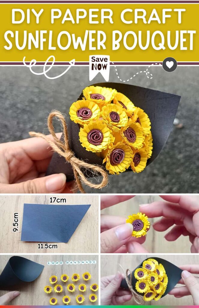 DIY PAPER CRAFT Sunflower Bouquet