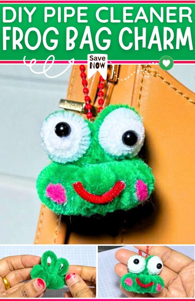 DIY PIPE CLEANER Frog Keychain (1)