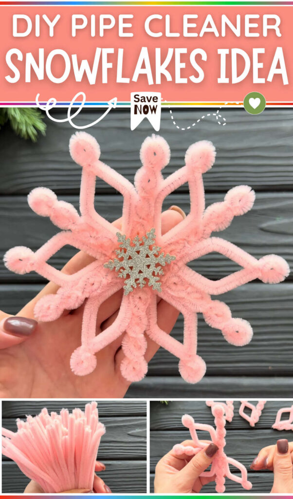DIY PIPE CLEANER SNOWFLAKES IDEA (1)