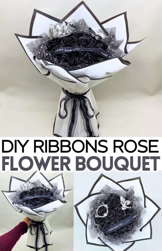 DIY RiBBONS ROse Flower