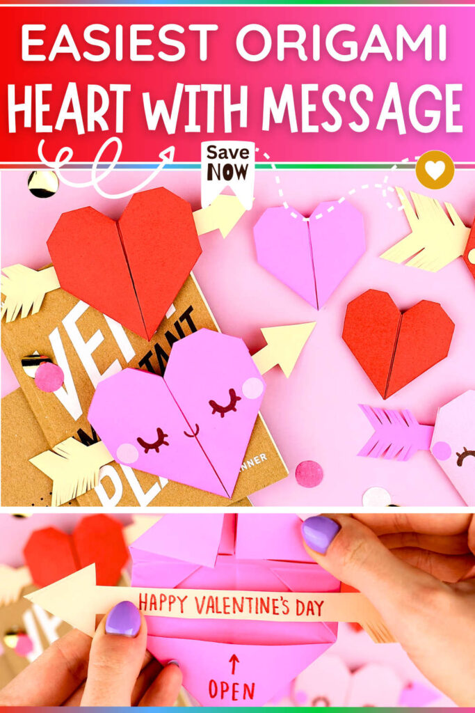 EASIEST ORIGAMI HEART WITH MESSAGE