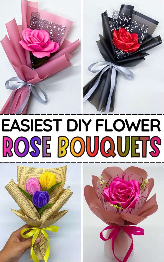 Easiest DIY Flower Rose Bouquets