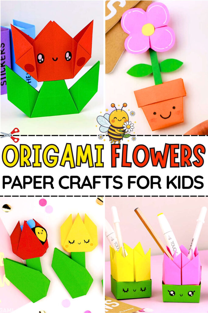 Origami Flowers PAPER CRAFTS For kids