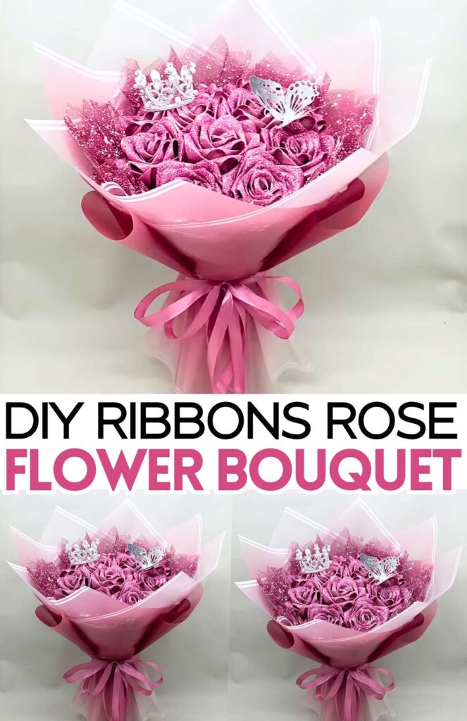 Satin Ribbons Flower Bouquet