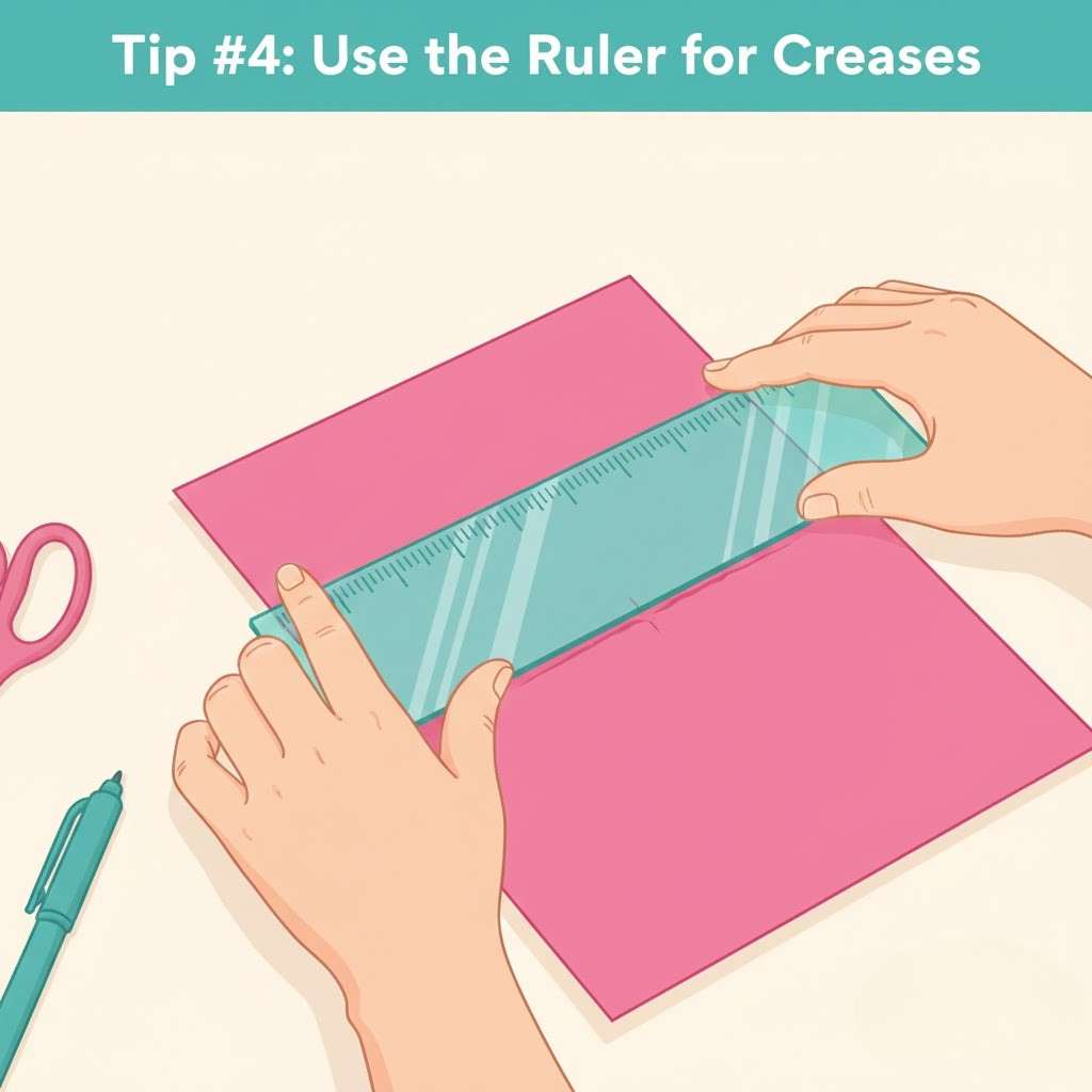 Tip #4 Use the Ruler for Creases