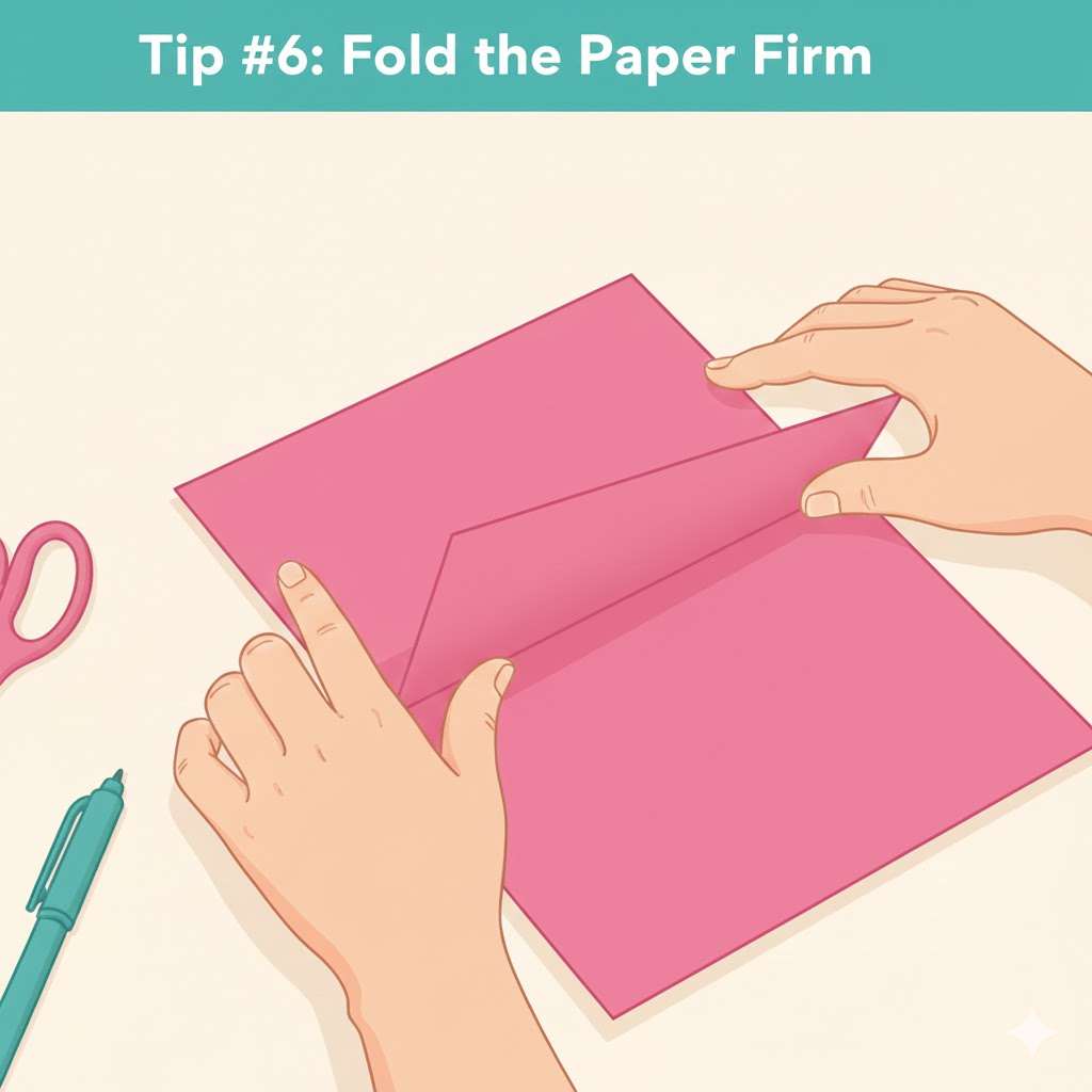 Tip #6 Fold the Paper Firm