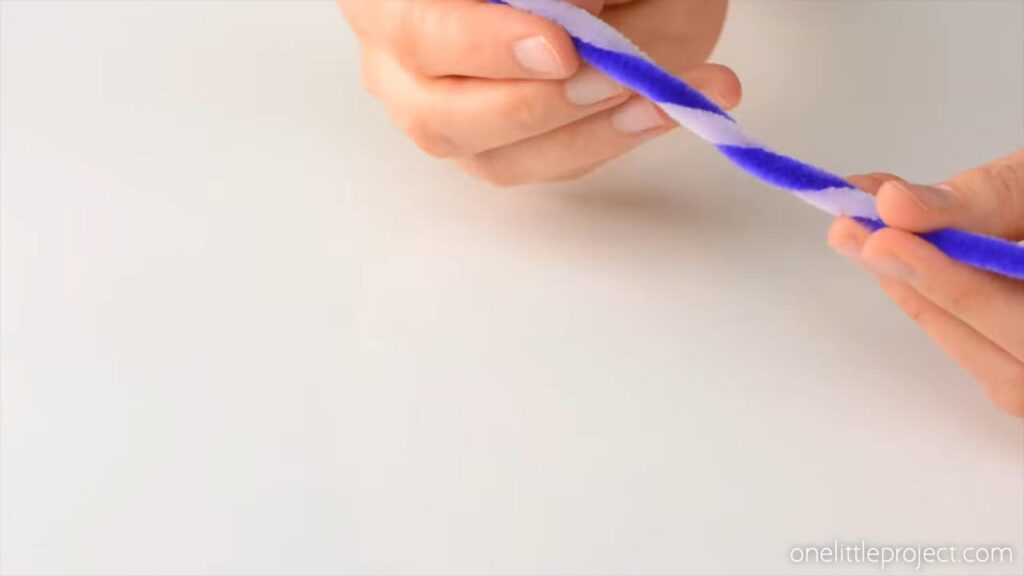 Twisting two stems together