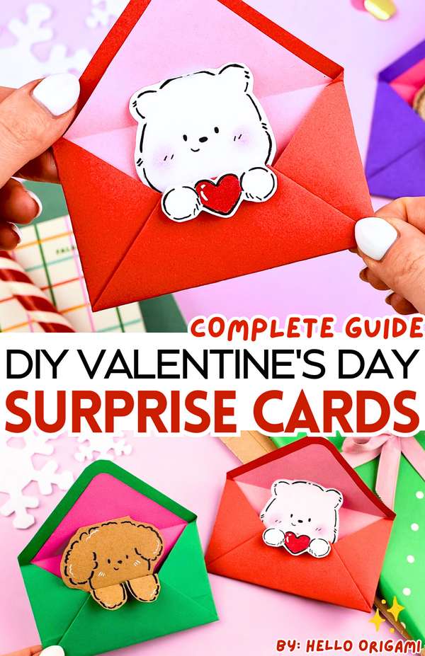 DIY Valentine's Day Surprise Cards