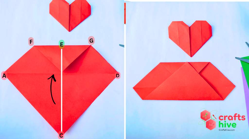 Fold the first inside side