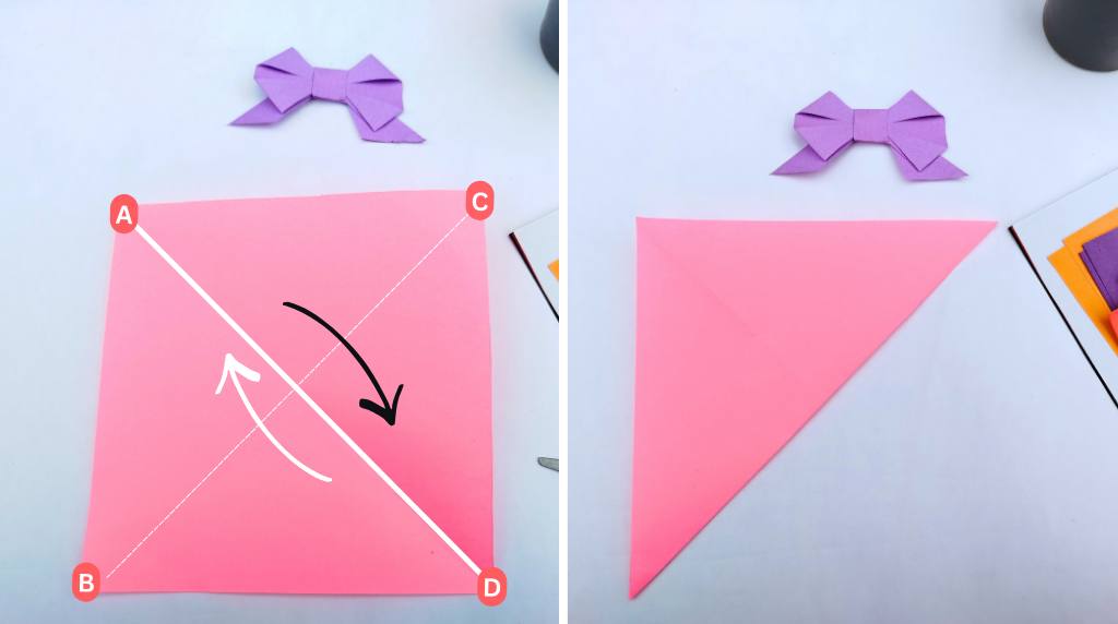 Step #1 Make the Diagonal Creases 1
