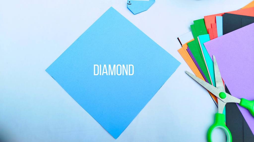 Step #1 Rotate the Sheet Into a Diamond 