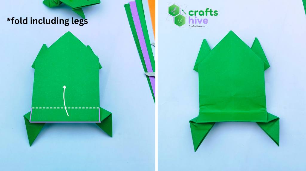 Step #10 Folds for Jumping Frog