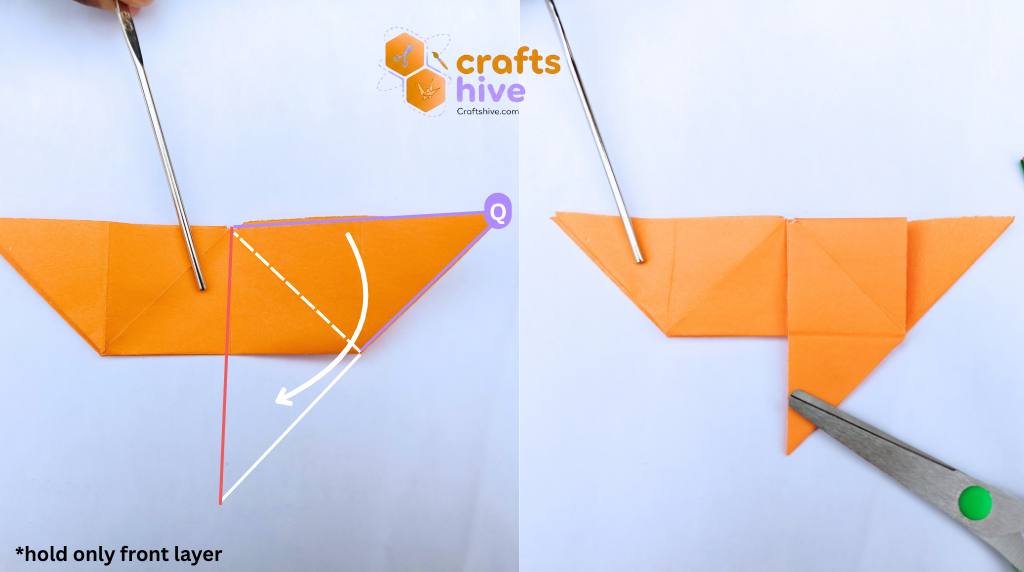 Step #10 Make the Tail of a Butterfly