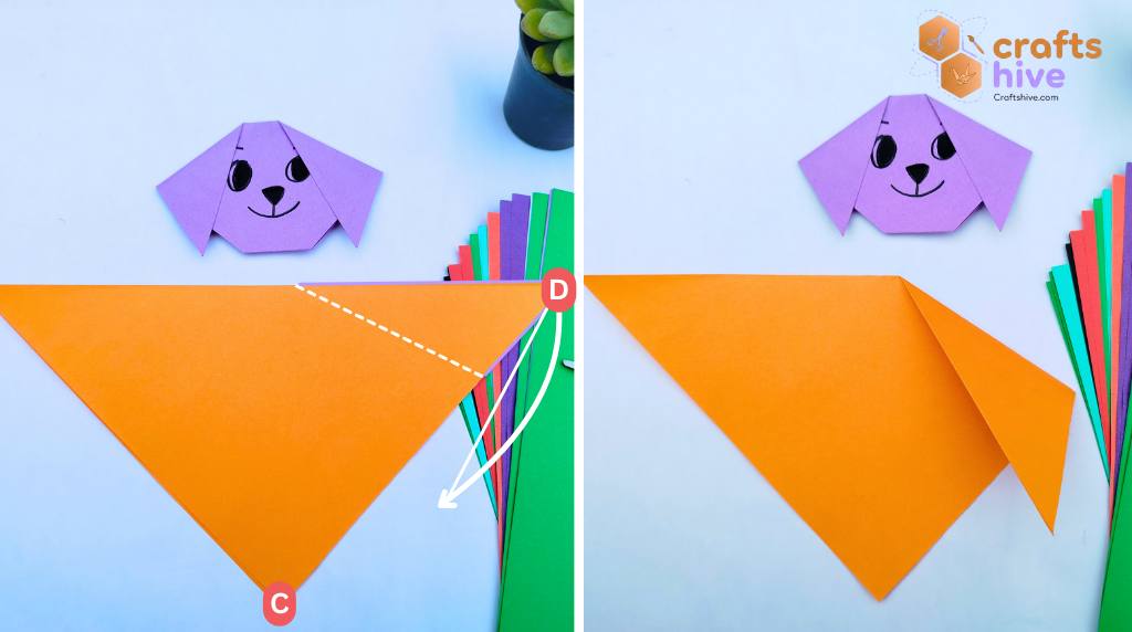 Step #3 Folds for Puppy Ears 