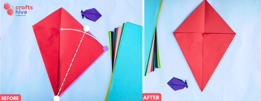 Step #3 Kite Folds 