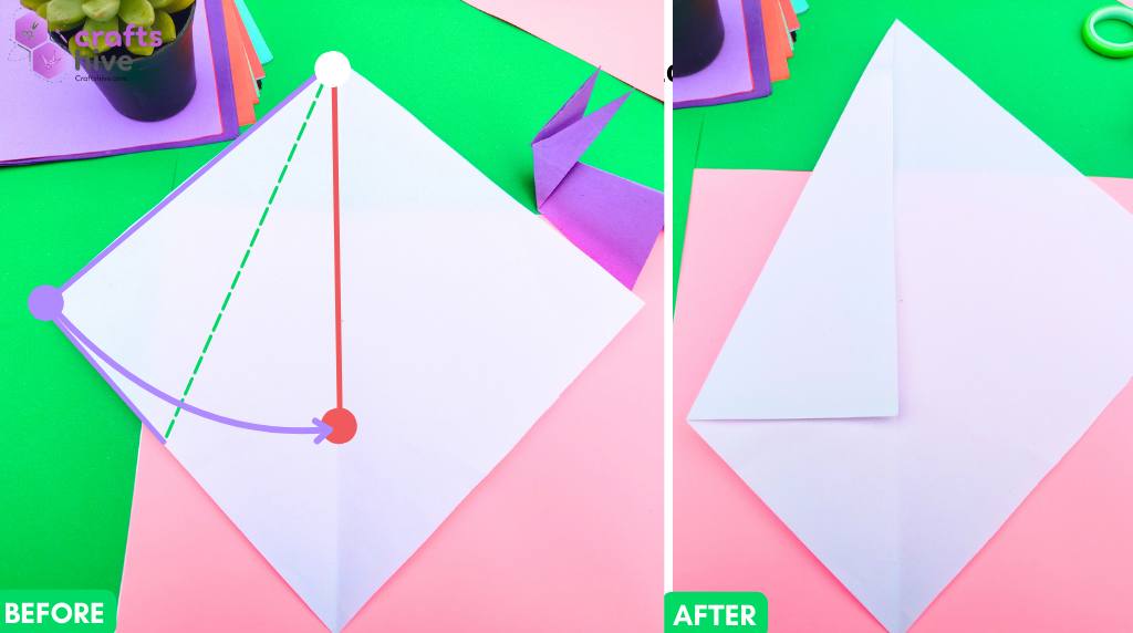 Step #3 To Fold Kite Base 