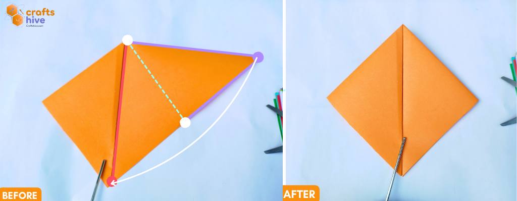 Step #3 Triangle Half Folds (2)