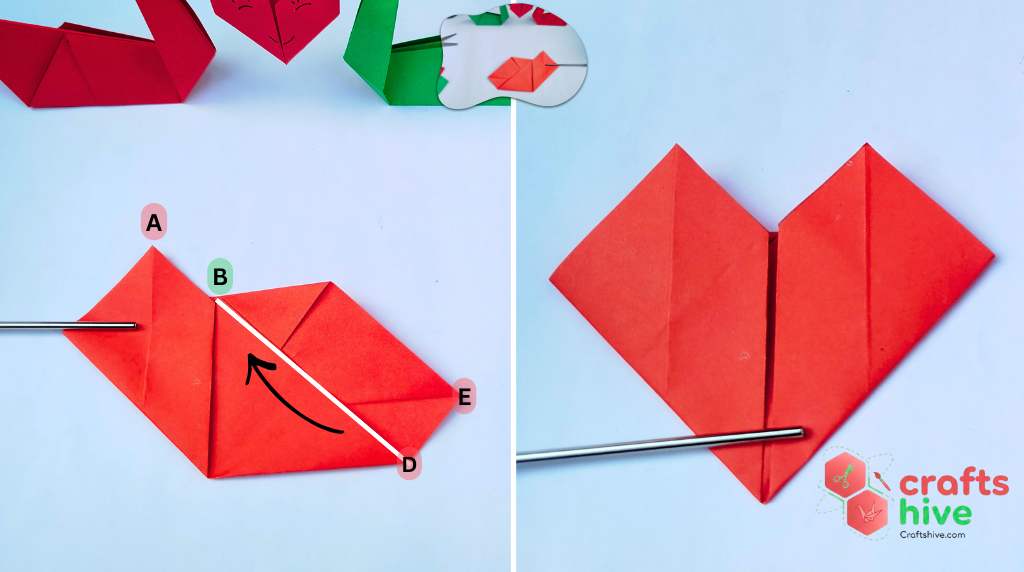 Step #3 of Making the Heart The Sides of Heart 2