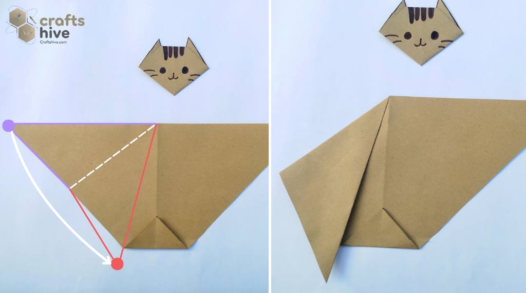 Step #4 Fold the First Ears