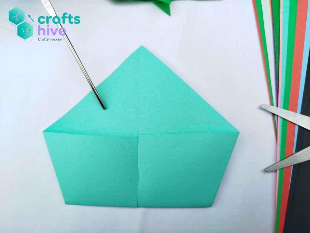 Step #4 Kite Mountain Fold