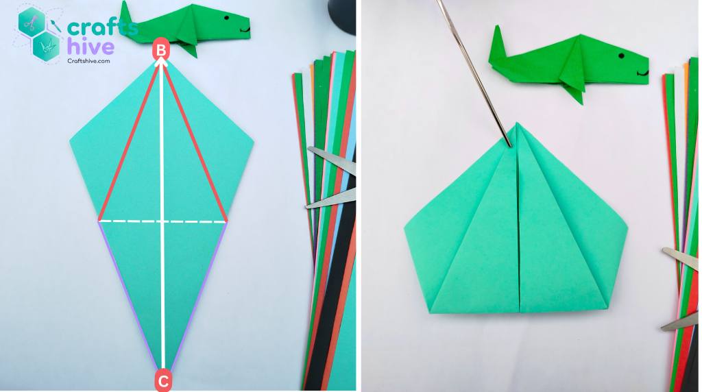 Step #4 Kite Mountain Fold 2