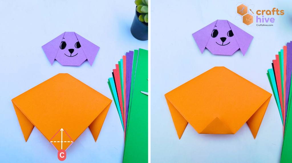 Step #5 Fold for Puppy Chin