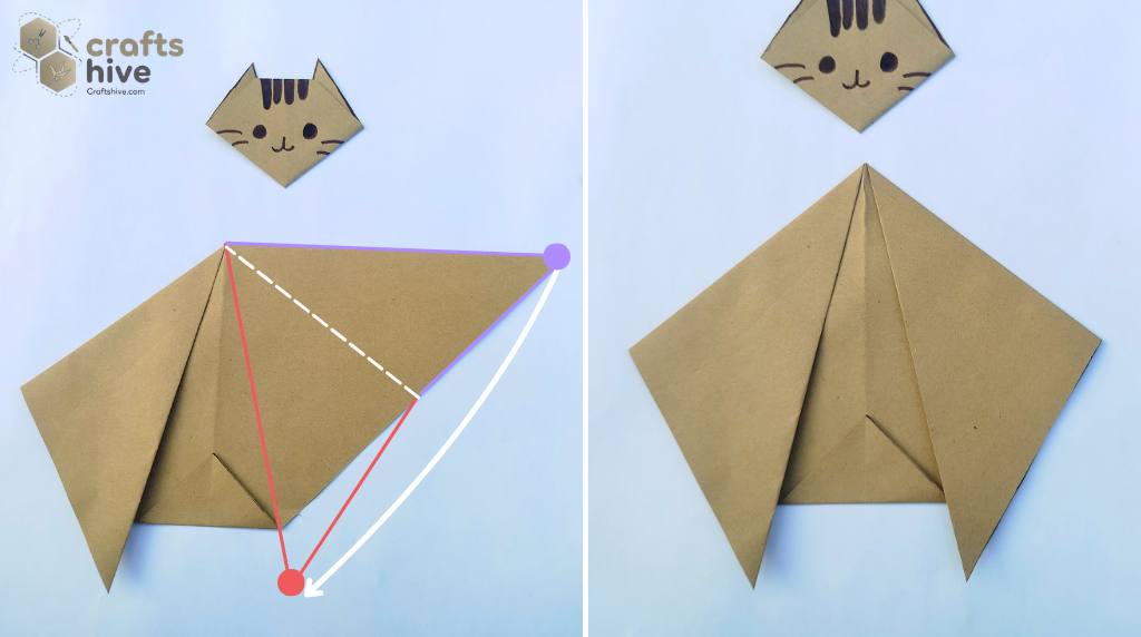 Step #5 Fold the 2nd Ears