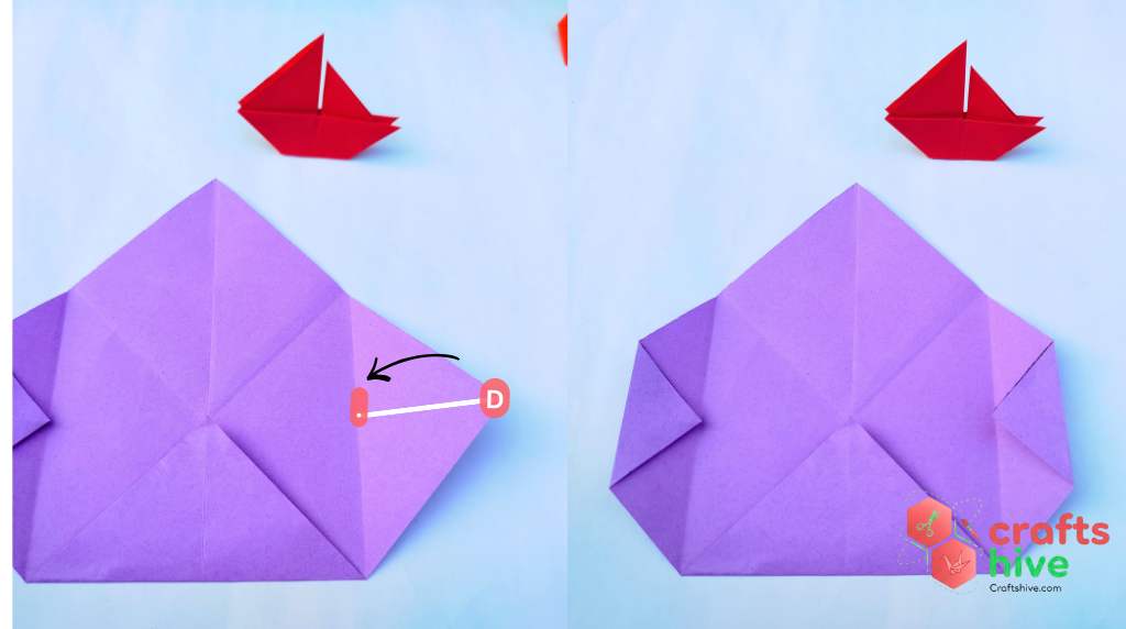 Step #5 Fold the Blintz Flaps in Half   2