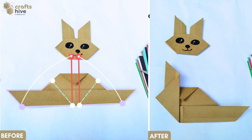 Step #6 Fold for the Ears 