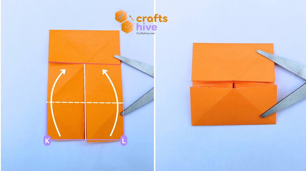 Step #7 Collapse to Small Squares 2