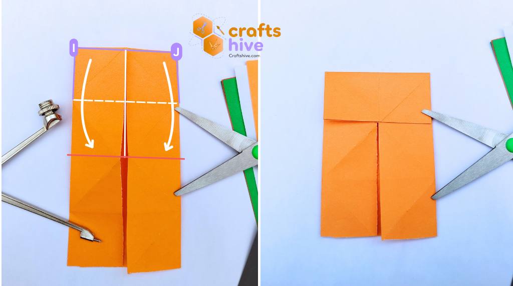 Step #7 Collapse to Small Squares