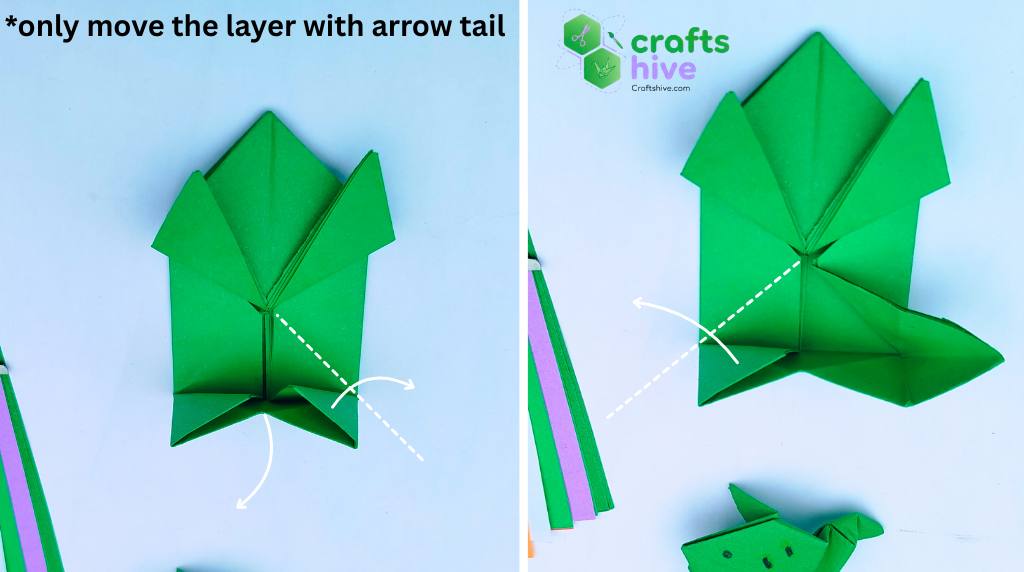 Step #7 Intermediate Folds for Bottom Legs  3