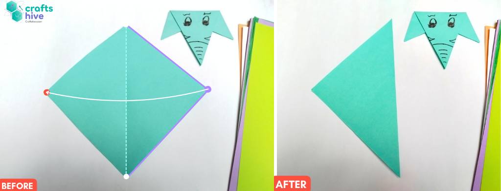 Step #1 Diagonal Crease (1)