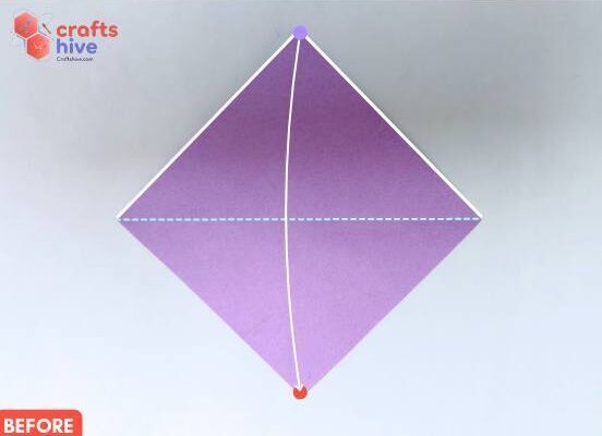 Step #1 The Diagonal Fold