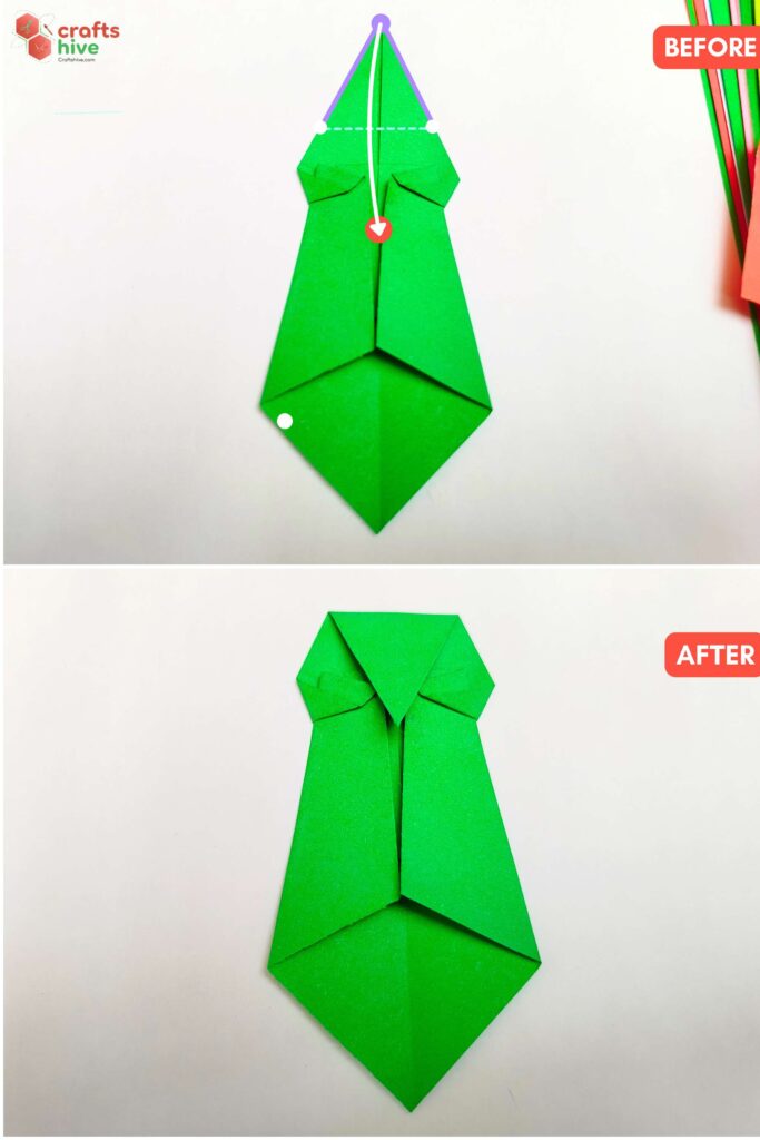 Step #12 Mountain Fold
