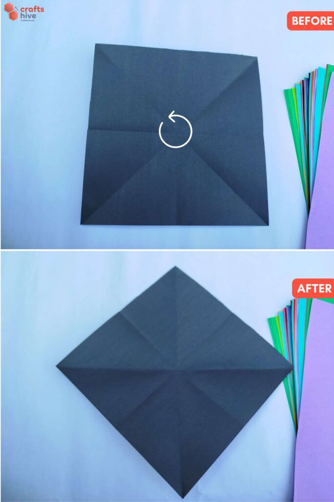 Step #4 Collapse into Square Base (2)