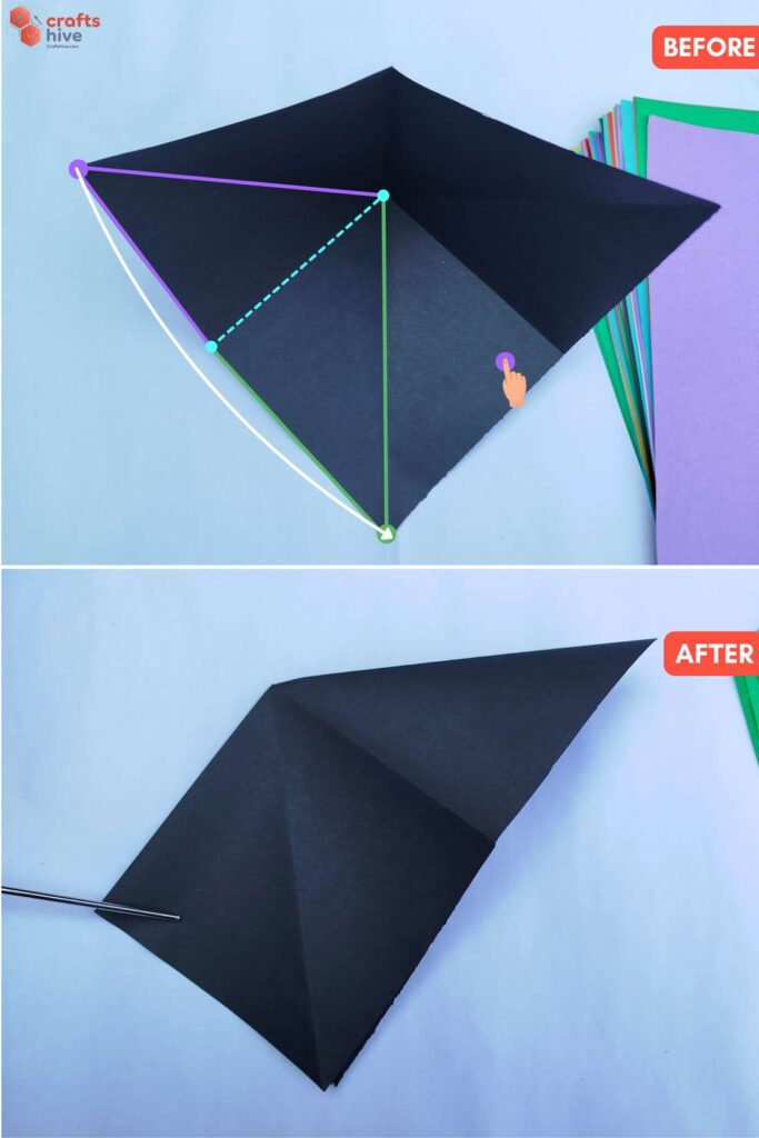 Step #4 Collapse into Square Base (5)