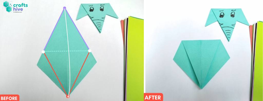Step #4 Fold in Half
