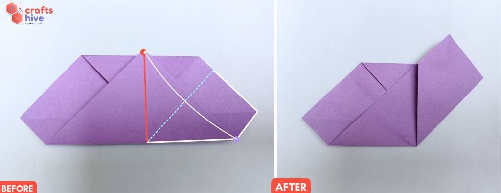 Step #4 Fold the Right Side of the Heart