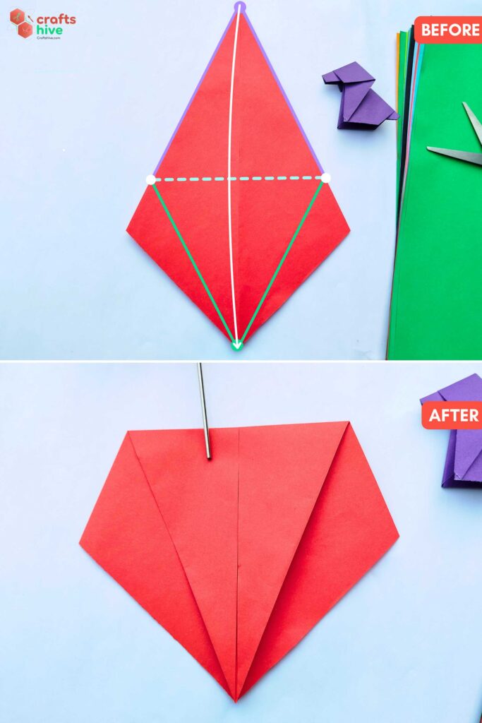 Step #5 Half Mountain Fold
