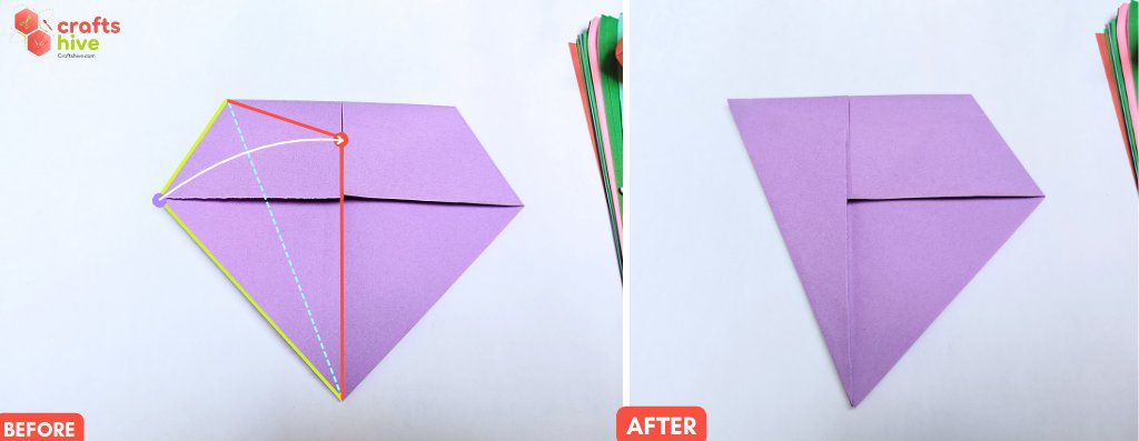 Step #6 Intermediate Fold for Squash Fold (2)