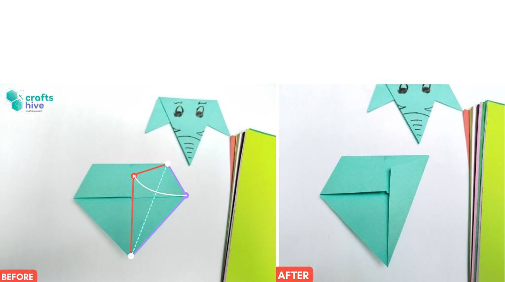 Step #6 Intermediate Fold for Squash