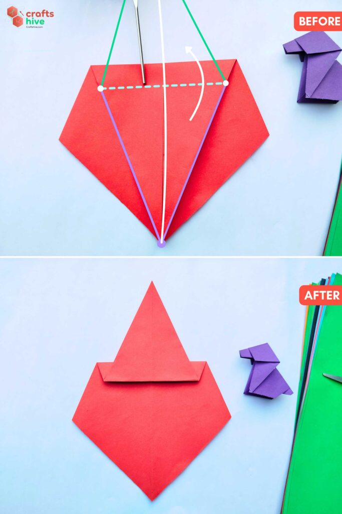 Step #6 Valley Fold the Mountain Flap
