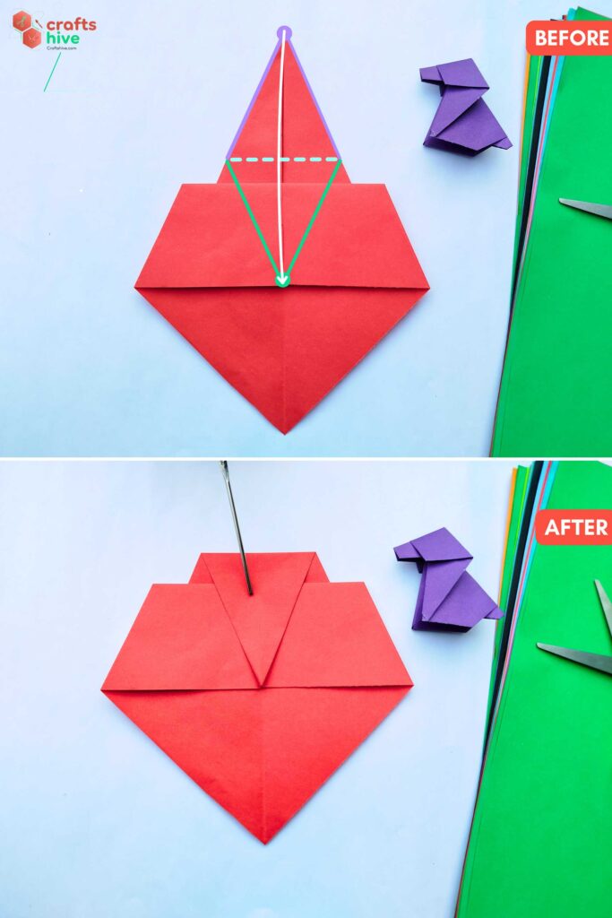 Step #7 Mountain Fold